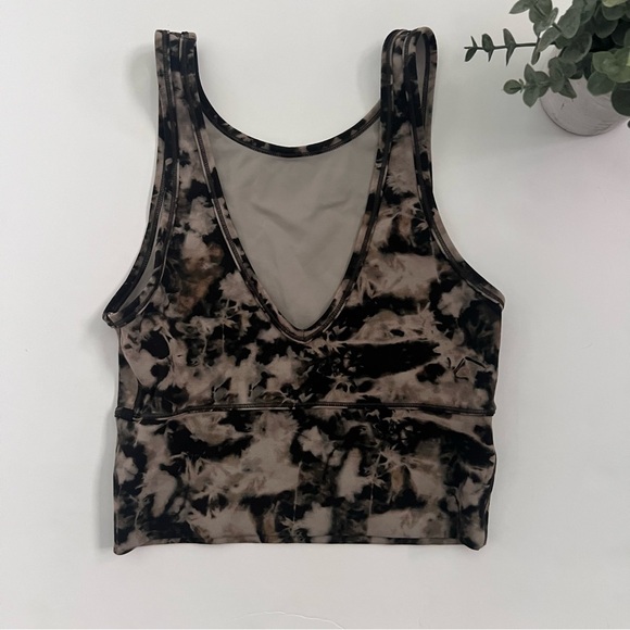 Lululemon Power Pivot Tank Everlux Dispersed Light Raw Linen Size 4 - Picture 2 of 5